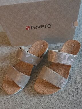 Revere Sorrento Champagne Angle  Sandles